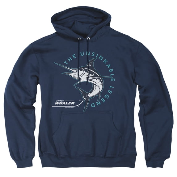 Boston Whaler Destination Adult Pull-Over Hoodie, Navy, 2X-Large
