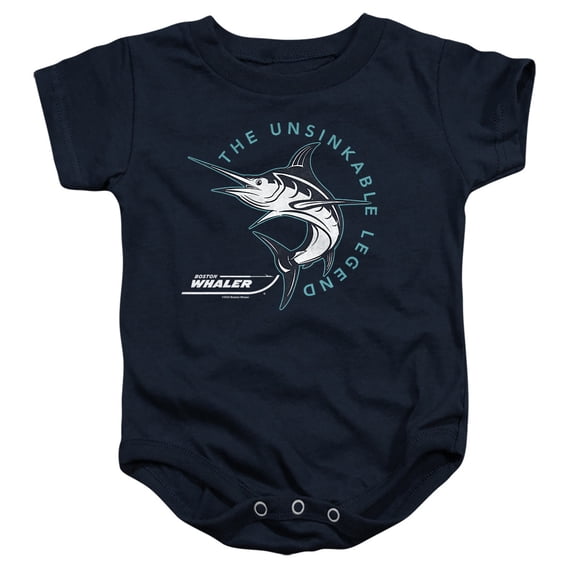 Boston Whaler Destination Unisex Infant Snap Suit for Baby, Navy, Large