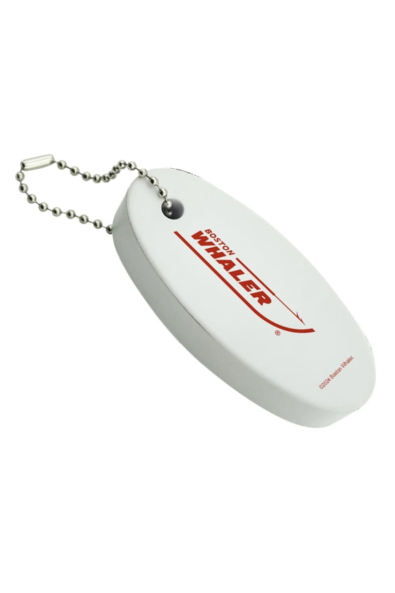 Red Logo Floating Keychain Oval Foam Fishing Boat Buoy Key Float