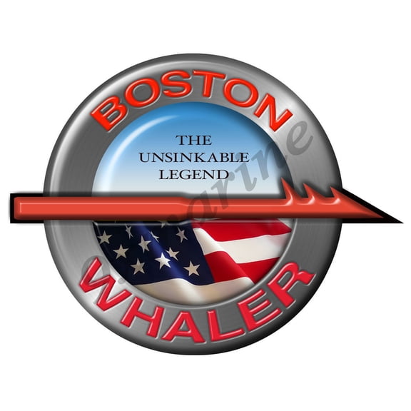 Boston Whaler Remastered Sticker 7" Diameter
