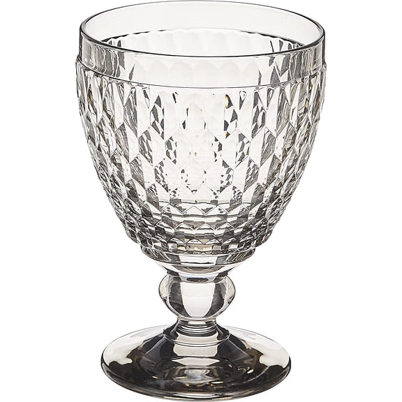 Boston Wine Goblet Box Set of 4 - Dishwasher Safe - Made in Germany - Premium Clear Crystal Glass - Perfect for Red Wine, White Wine, Cocktails, and More