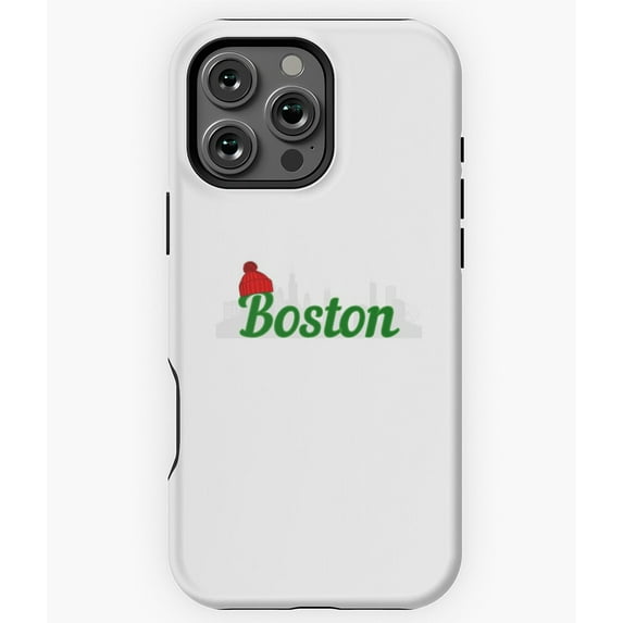 Boston Winter Snowy Holiday Season City Phone Case for iPhone 16 15 14 13 12 11 Pro Max