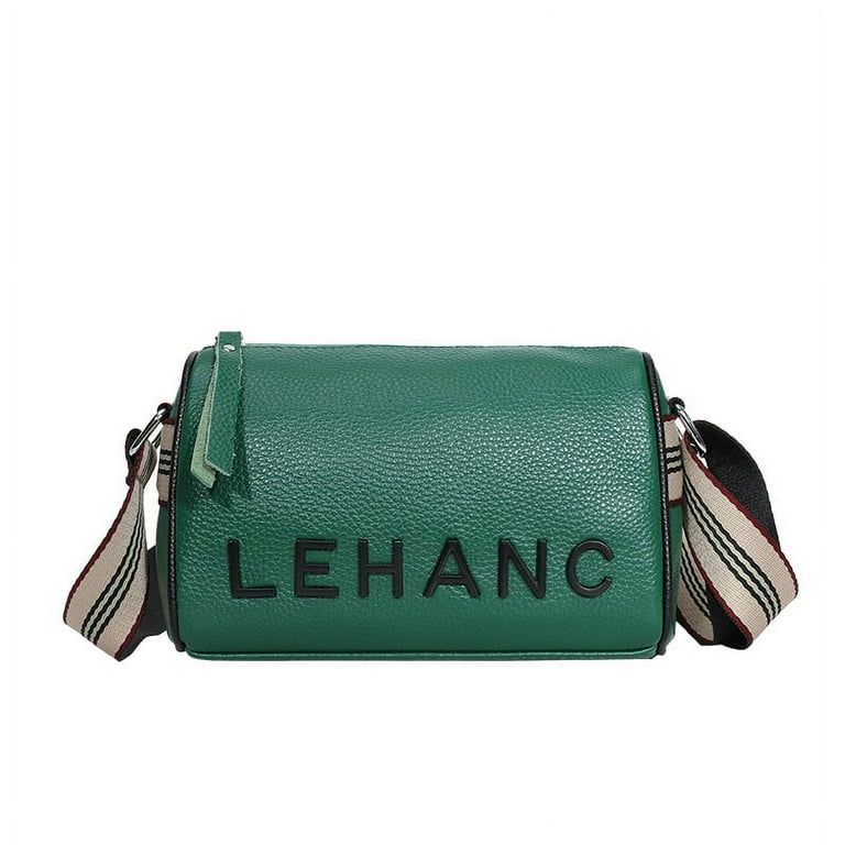 Boston bag messenger bag letter wide shoulder belt cylinder Boston bag messenger bag letter wide shoulder belt cylinder