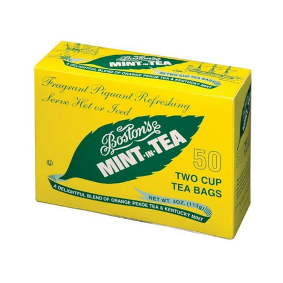 Boston's Mint-In-Tea Two Cup Tea Bags - 50 CT