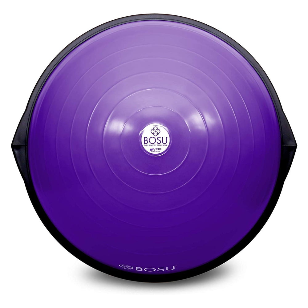 Bosu Balance Trainer 65cm Exercise Ball for Gym Yoga Toning Black and Purple Walmart