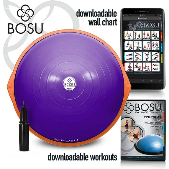 Bosu 72-10850 The Original Balance Trainer 65 cm Diameter, Purple and Orange