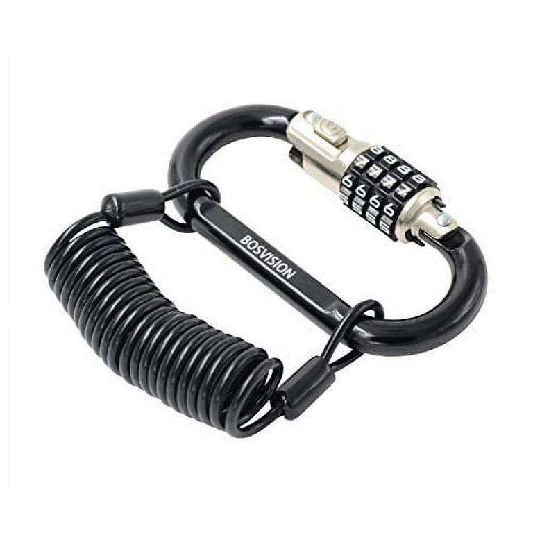 Bosvision 4-Digit Combination Carabiner/karabiner Lock, Helmet