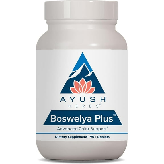 Ayush Herbs Boswelya Plus Glucosamine Chondroitin Muscoskeletal Support Supplement, 90 Caplets