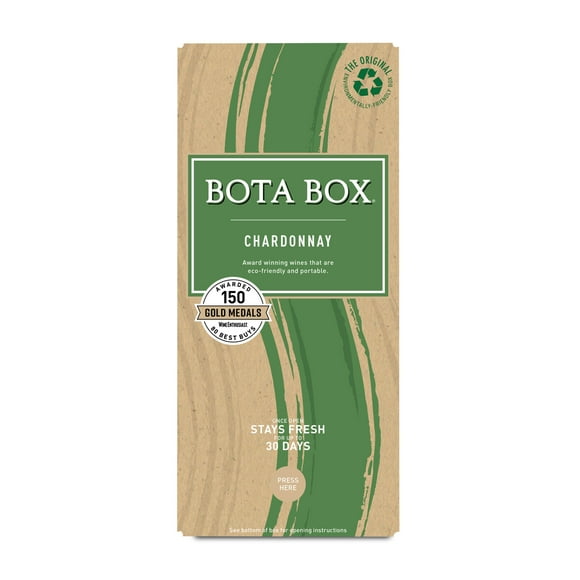 Bota Box Chardonnay White Wine, 3L (4 x 750ml bottles), ABV 13%
