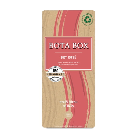 Bota Box Dry Ros Wine, 3L (Equals 4 x 750mL Glass Bottles), 11.5% ABV