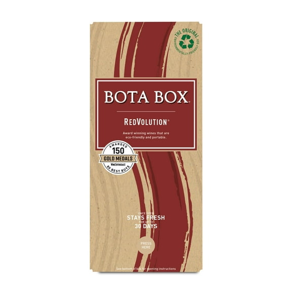 Bota Box RedVolution Red Wine, 3L (4 x 750ml bottles), 13.5% ABV