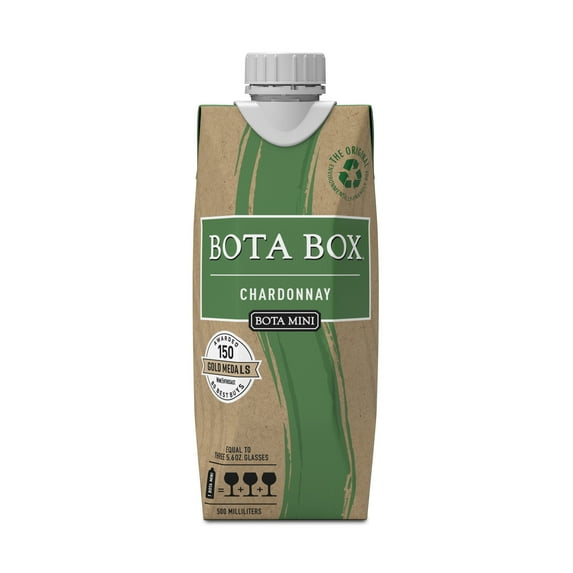 Bota Mini Chardonnay White Wine, 500ml (3 Glasses), 13% ABV