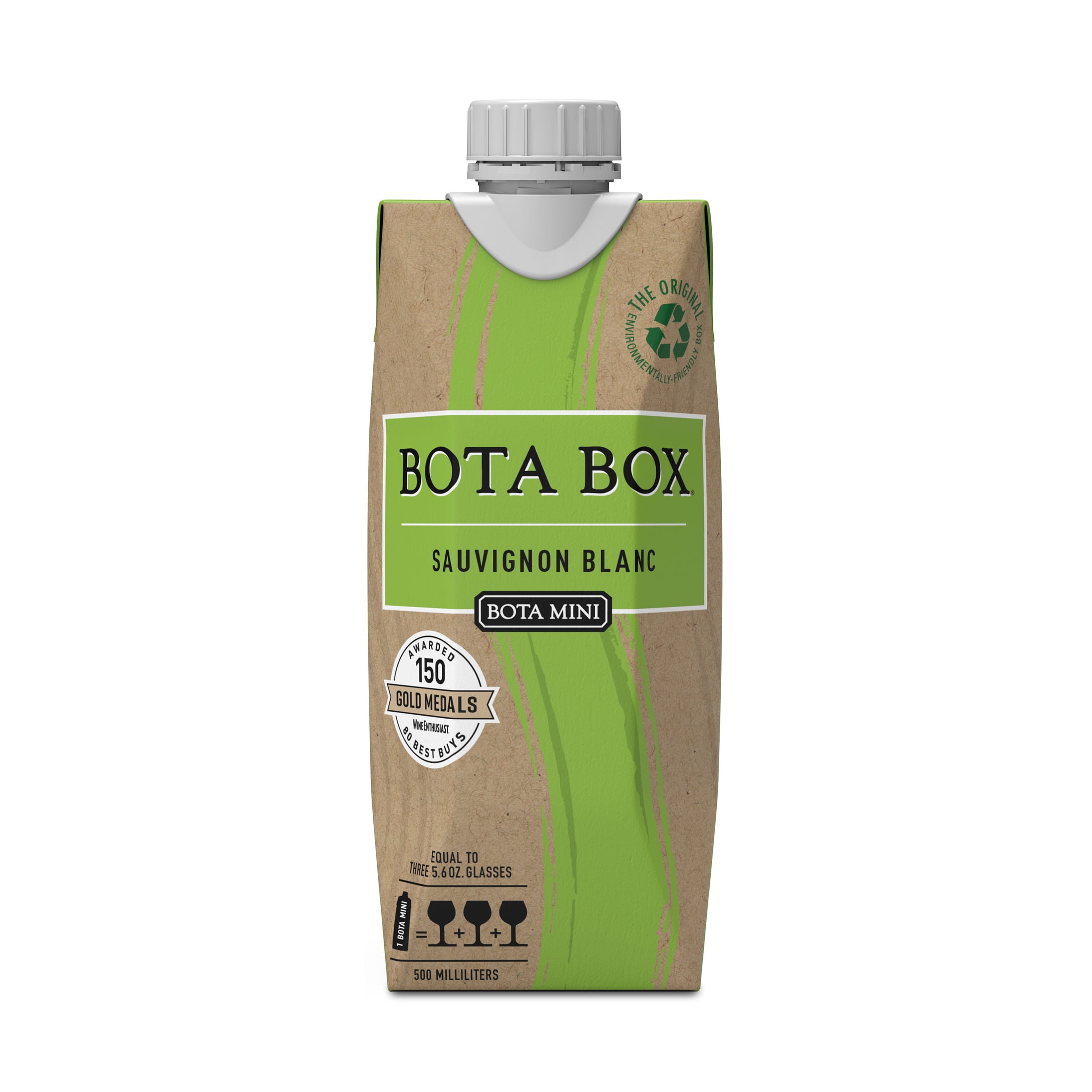 Bota Mini Sauvignon Blanc White Wine, 500ml (3 glasses)