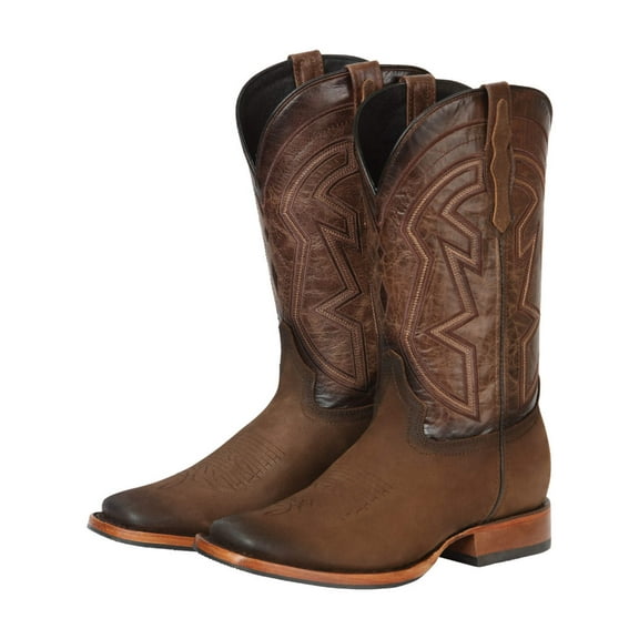 El General Men's Rodeo Boots - Nobuck Camel 45568