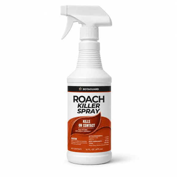 BOTAGUARD Roach Killer Spray for Kitchen Cabinets, 16 fl oz - Indoor Bug & Roach Spray Safe for Children & Pets