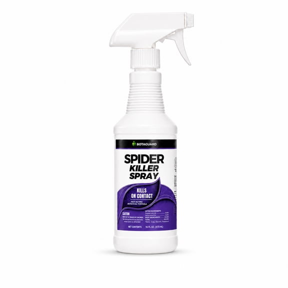 BotaGuard Spider Killer Spray, Kills on Contact, Plant-Based Formula, For Hiding Areas & Entry Points, Indoor & Outdoor Use, 16 fl oz