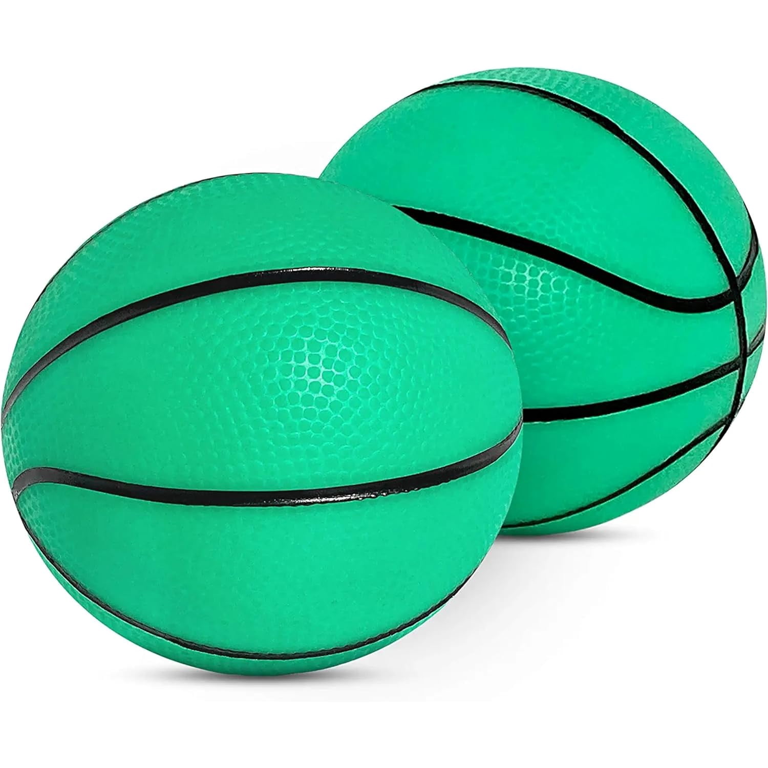 Botabee 5Inch Glow in The Dark Small Basketball (2 Pack) Glowing