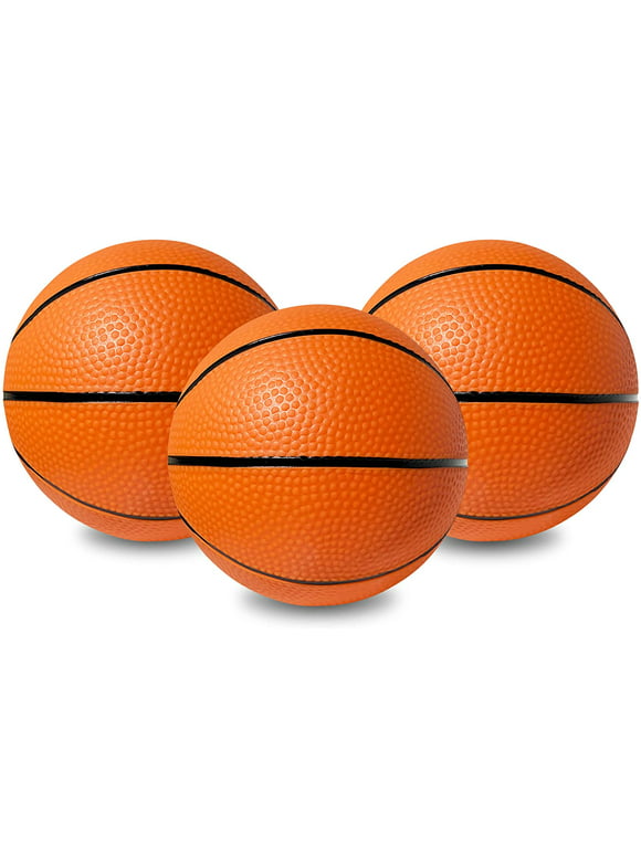 Botabee 5" Mini Basketball Balls for Mini Hoop and Over The Door Games | PVC, Small Nerf Basketball for Indoor/Outdoor Play (3 Pack)