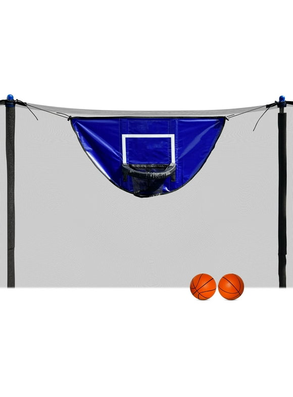 Botabee Trampoline Basketball Hoop & Mini B-balls, Waterproof & Safe Dunking.