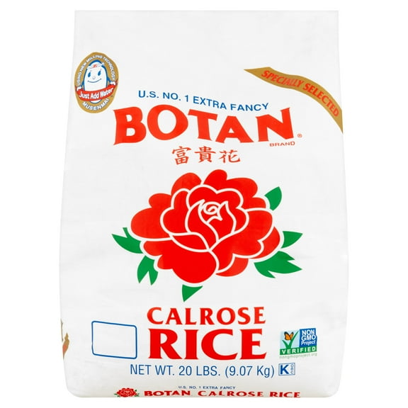 Botan Musenmai White Calrose Rice, 20 Lb