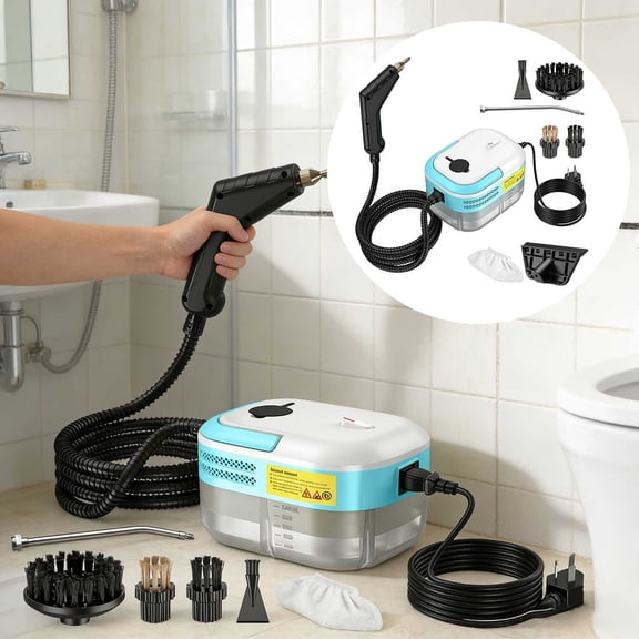 BotaniNest 1200W High Pressure Steam 3.0BAR 105℃ High Temperature Purpose Steamer For Home Kitchen 9 Included