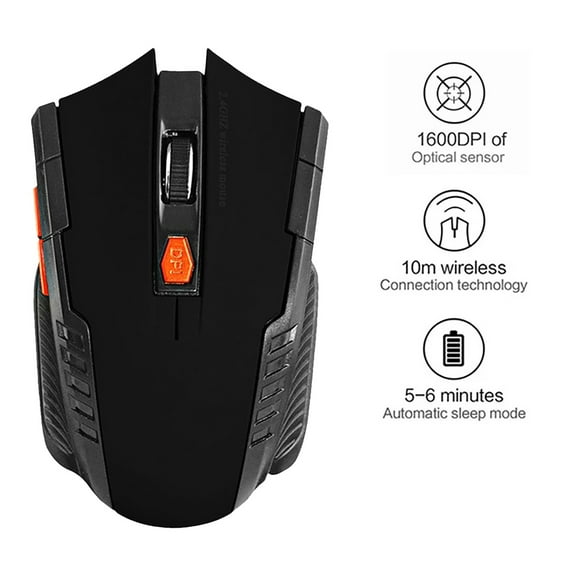 BotaniNest 2.4GHz Wireless Office Gaming Mouse, Support DPI Adjustment, Shortcut Keys, Intelligent Sleep