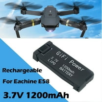 BotaniNest 2PCS Upgrade 3.7V 1200mAh Lipo Battery For E58/S168/JY019 RC Drone