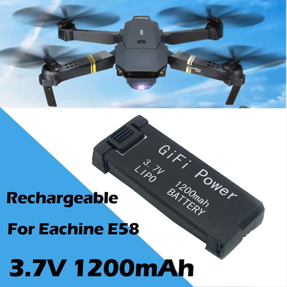 BotaniNest 2PCS Upgrade 3.7V 1200mAh Lipo Battery For E58/S168/JY019 RC Drone