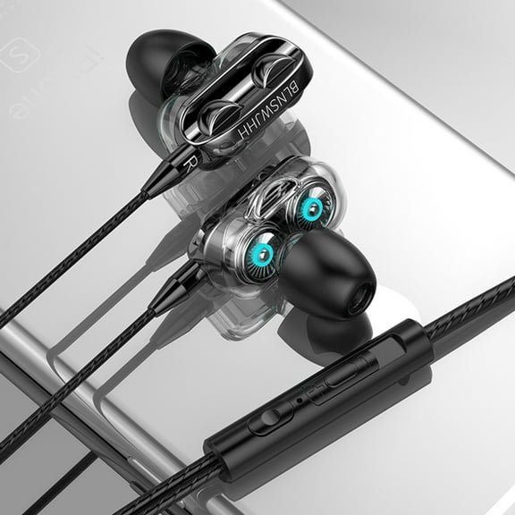 BotaniNest 3.5mm In-Ear Wired Earphones Super Bass Wired Earbuds With Microphone Headphones