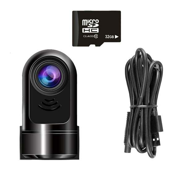 BotaniNest 360 Video Recorder 1080p 360° Rotating Mini Dashcam Cam Front And Rear 360°Rotating Car Camera 24h Parking Mode Night Mini Dashcam