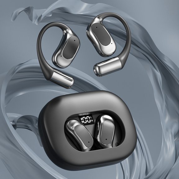 BotaniNest 5 Smart AI Translation Headset Ear Hook Hollow Sports Wireless Headset Long Battery Life