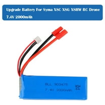BotaniNest 7.4V 2000Mah Lipoly Battery For X8 X8C X8W X8G RC Drone Upgrade Spare Part