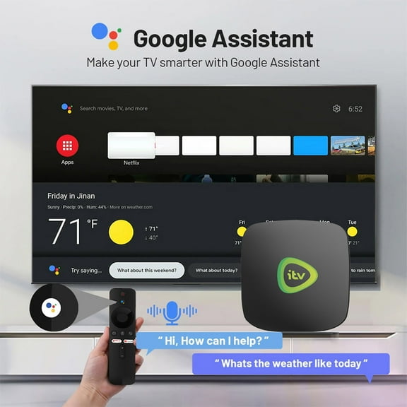 BotaniNest ATV Player Smart Wireless WiFi Network TV Set Top For Streaming And Entertainment (1+8GB)