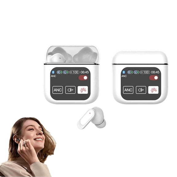 BotaniNest B Luetooth Earbuds Headphones Noise Cancelling B Luetooth Earbuds T Ouch Screen Earbuds Wireless B Luetooth Up To 40hrs Of P Laytime