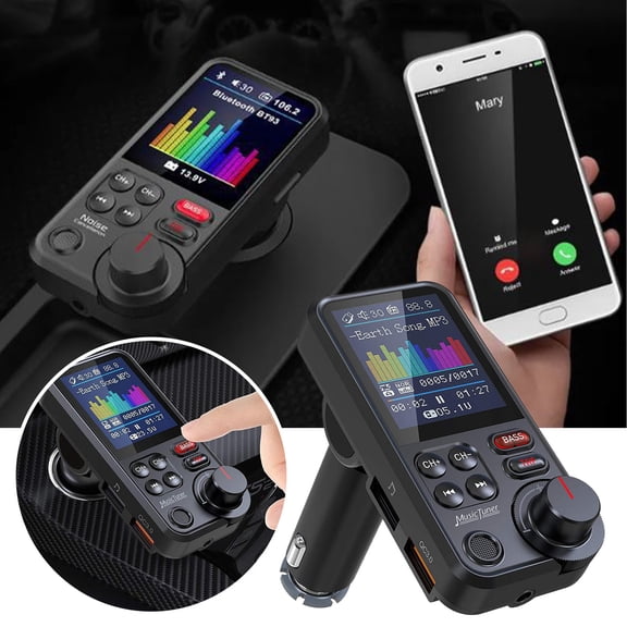 BotaniNest BT93 Car Mp3 Player USB Drive Lossless HIFI High And Low Equalizer Music Car Bluetooth FM Transmitter