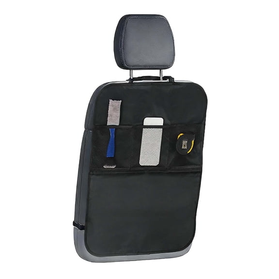 BotaniNest Back Seat ProtectorFit For Kick Mats For Kids Upgraded Version With Storage Organizer Dirt Proof Faux Auto