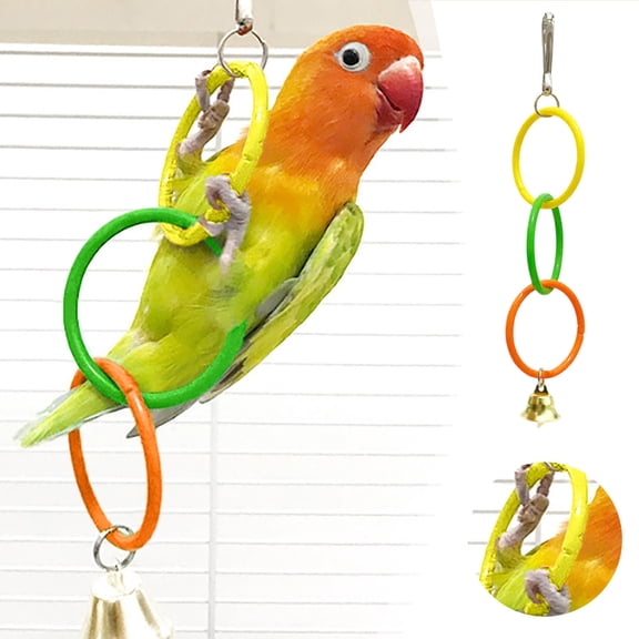 BotaniNest Bird Climbing Climbing Swing Rings For Exercise Hanging Bird For Small Birds Budgie Lovebird Cage Parrot