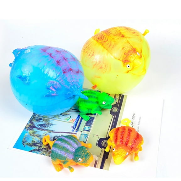 BotaniNest Blowing 3pc Toys Inflatable Balloons Novelty Animals Dinosaur Kids Education