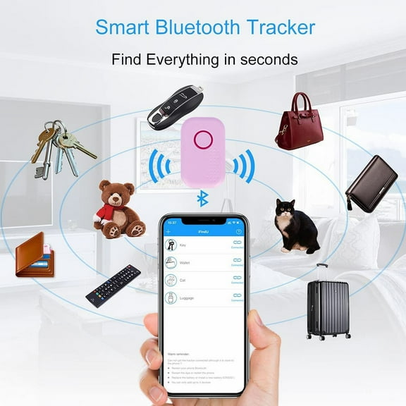 BotaniNest Bluetooth 5.0 Smart Locator Item Finder. Portable Carry On Item Locator. Suitable For Keys. Wallet. Cell Phone. Pet