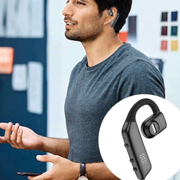 BotaniNest Bluetooth 5.3 The I5 Wireless Bluetooth Headset Hanging Ear Ear Super Large Power Not Into The Ear Driving Business Ows Bone Conduction