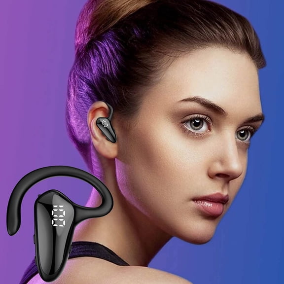 BotaniNest Bluetooth Earhook Headset Wireless Bluetooth 5.2 Ultralight Business Headset With Microphone Suitable For Business Office Driving