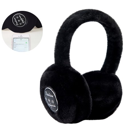BotaniNest Bluetooth Earphones Unisex Foldable Winter Plus Velvet Warm Ear Warmer Wireless Music Bluetooth Headset Microphone