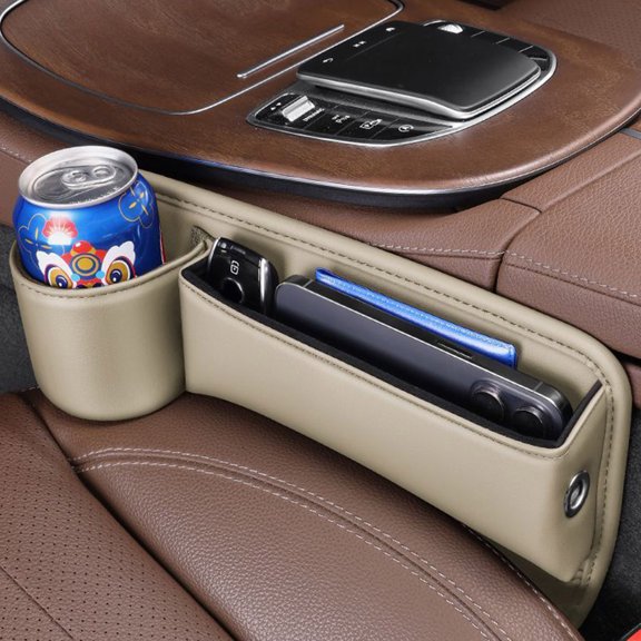 BotaniNest Car Seat Slot Storage Box Water Cup Holder Multi Functional Storage Box Storage Bag Car Main Driving Storage Box