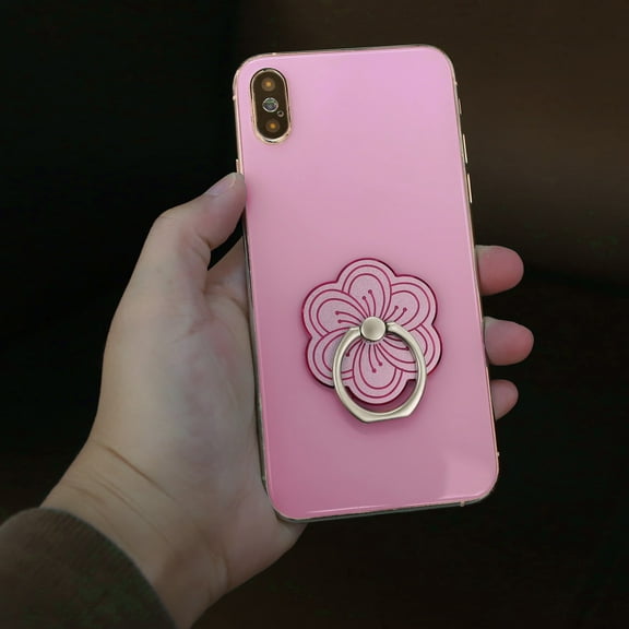 BotaniNest Cell Phone Ring Holder Flower Shape Phone Ring Holder Metal Finger Grip Finger Kickstand 360° Rotation Universal Finger Ring Phone Grip Compatible With All Smartphone