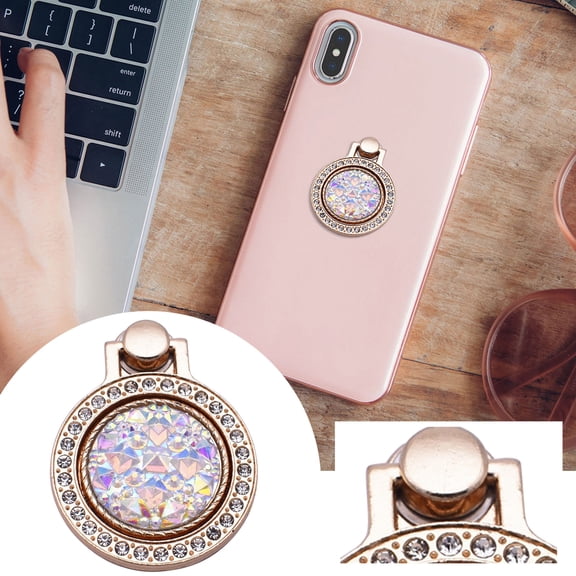 BotaniNest Cell Phone Ring Holder Metal Finger Grip Finger Kickstand 360° Rotation Universal Finger Ring Phone Grip Compatible With All Smartphone