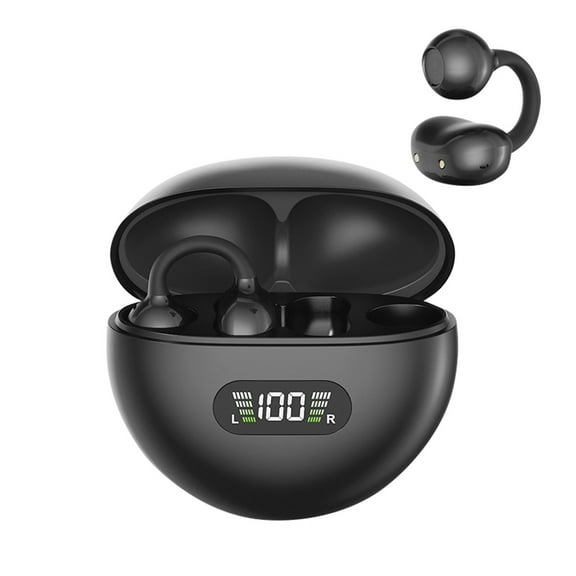 BotaniNest Clip On Wireless Headset Sound Quality Comfortable And Non Sense Long Battery Life Power Display Lightweight And Portable