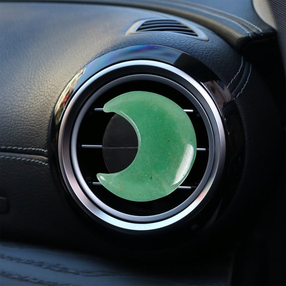 BotaniNest Crystal Car Air Clip Crystal Starry Moon Car Air Decoration Car Accessories Natural Quartz Car Parts Car Crystal Car Gifts