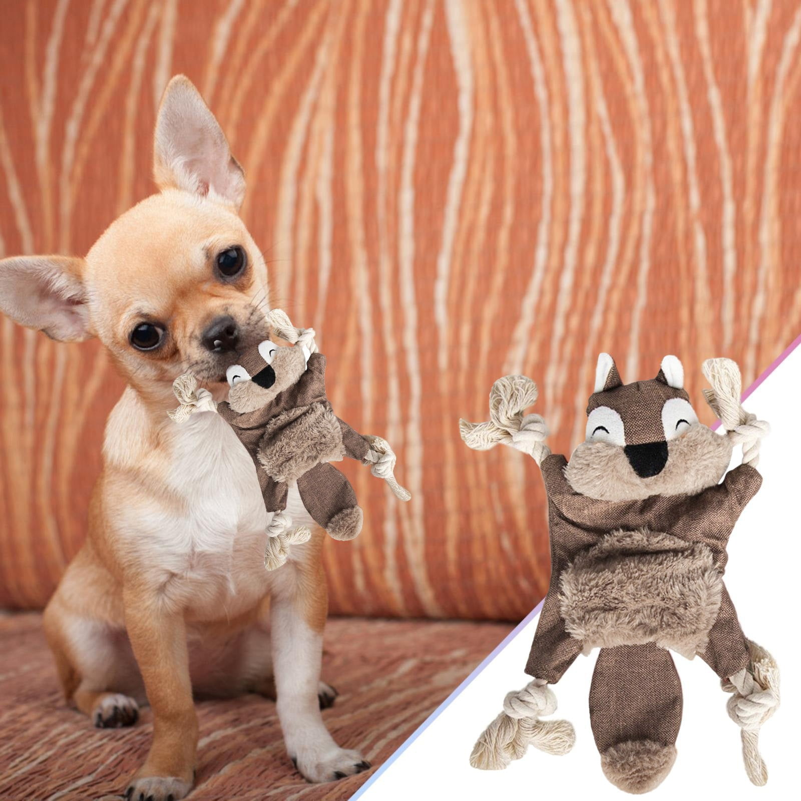 BotaniNest Custom Durable Cotton Plush Squeaky Teeth Clean Chew Pet ...