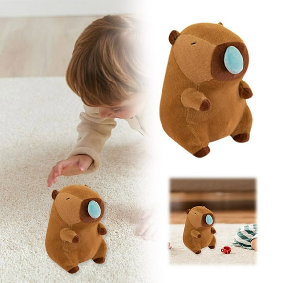 BotaniNest Cute Capybara Doll Soft Stuffed Animal Toys Cozy Cuddle Pillows For Girls Kids Perfect For Birthdays And Cuddle