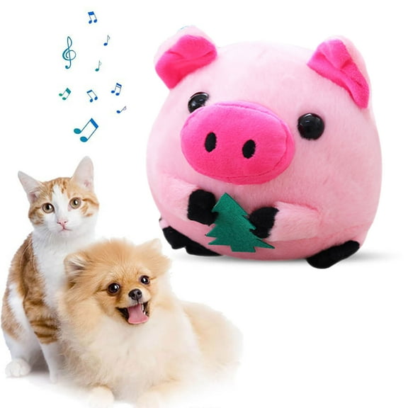 BotaniNest Dog Toy That Can Learn To Talk Sing And Dance With USB Charging Pig Shape Toy For Pet Moving Pet Toy